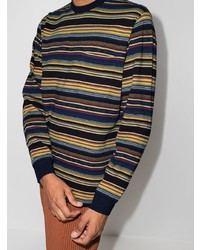 Beams Plus Striped Long Sleeve T Shirt
