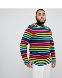 ASOS DESIGN X Glaad Plus Long Sleeve T Shirt With High Neck And Embroidery