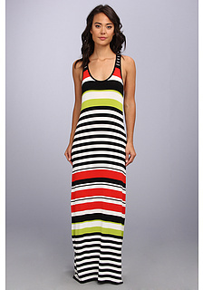 multi stripe maxi dress