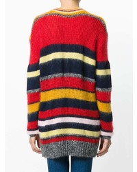 Alexa Chung Knitted Horizontal Stripe Jumper