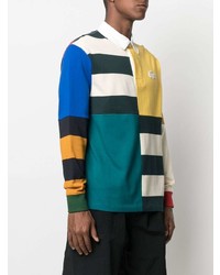 Lacoste Colour Block Long Sleeved Polo Shirt