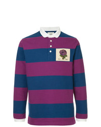 Kent & Curwen Long Sleeved Rose Polo Shirt