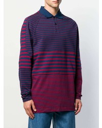 Martine Rose Loose Fit Striped Polo Shirt