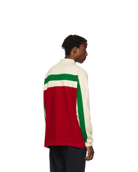 Gucci Off White Starpatch Long Sleeve Polo