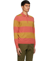 Paul Smith Orange Yellow Stripe Polo