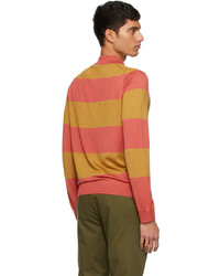 Paul Smith Orange Yellow Stripe Polo