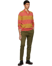 Paul Smith Orange Yellow Stripe Polo