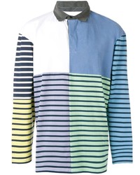 JW Anderson Patchwork Rugby Jersey Long Sleeve Polo Shirt