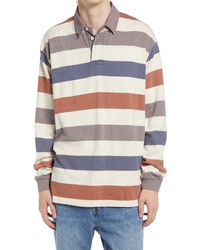 BDG Urban Outfitters Stripe Cotton Rugby Shirt