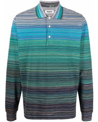 Missoni Striped Crochet Knit Polo Shirt