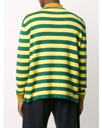 Sunnei Striped Longsleeve Polo Shirt