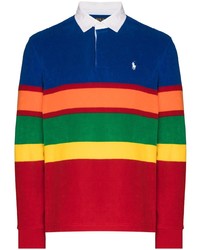 Polo Ralph Lauren Striped Terry Effect Polo Shirt