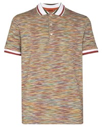 Missoni Abstract Print Short Sleeve Polo Shirt