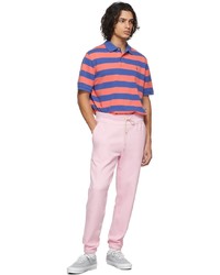 Polo Ralph Lauren Blue Pink Stripe Cotton Polo