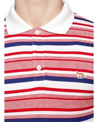 Nobrand Irregular Stripe Cotton Polo Shirt