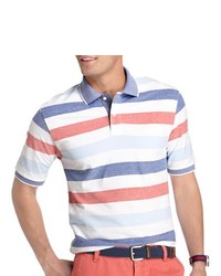 Izod Striped Piqu Polo Shirt