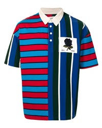 Kent & Curwen Logo Patch Striped Polo Shirt