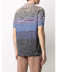 Missoni Multi Stripe Cotton Polo Shirt