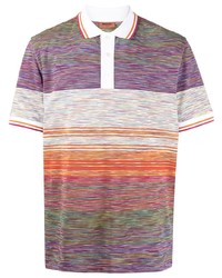 Missoni Multi Stripe Cotton Polo Shirt