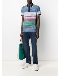 Missoni Multicolour Print Cotton Polo Shirt