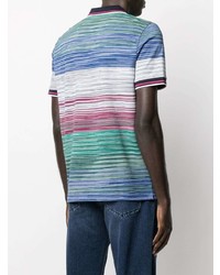 Missoni Multicolour Print Cotton Polo Shirt