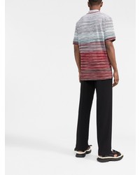 Missoni Stripe Print Cotton Polo Shirt