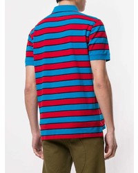 Kent & Curwen Striped Flower Patch Polo Shirt