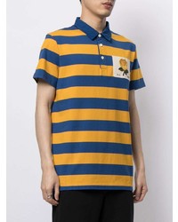 Kent & Curwen Striped Patch Detail Polo Shirt