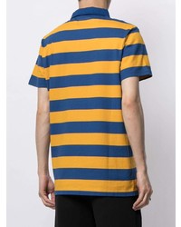 Kent & Curwen Striped Patch Detail Polo Shirt