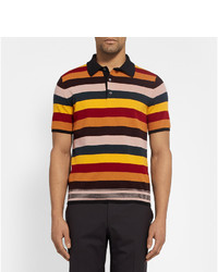 Loewe Striped Wool Blend Polo Shirt