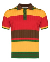 Wales Bonner Sun Colour Blocked Polo Shirt