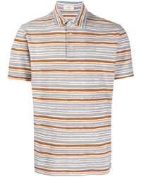Altea Watercolour Stripe Print Polo Shirt