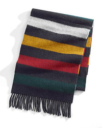 Hudsons Bay Company Multi Stripe Wool Scarf