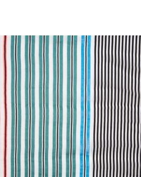Paul Smith Multi Colour Semi Sheer Mainline Stripe Silk Scarf