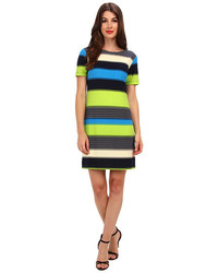 Donna Morgan Elbow Sleeve Colorblock Dress
