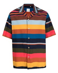 Paul Smith Artist Stripe Short Sleeved Shirt