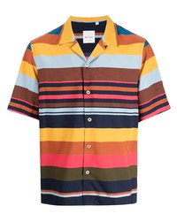 Paul Smith Striped Colour Block Short Sleeve Shirt