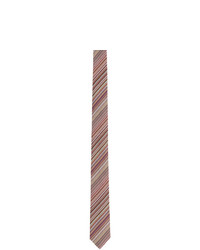 Paul Smith Multicolor Silk Striped Narrow Tie