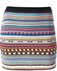 striped skirt multi coloured