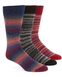 Bugatchi 3 Pack Stripe Socks