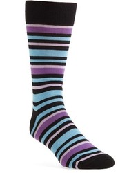Lorenzo Uomo Alternating Stripe Socks