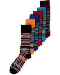Alfani Spectrum Socks Variegated Stripe Crew Sock
