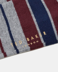 Ted Baker Striped Organic Cottonblend Socks