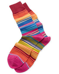 Paul Smith Summer Stripe Socks Pink