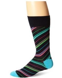 Papi Wood Multi Colored Diagonal Sock
