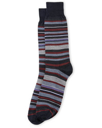 Lorenzo Uomo Wool Blend Stripe Socks