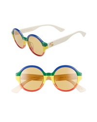 Multi colored Horizontal Striped Sunglasses