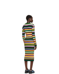 AGR Multicolor Striped Maxi Dress