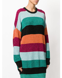 Laneus Striped Sweater Dress