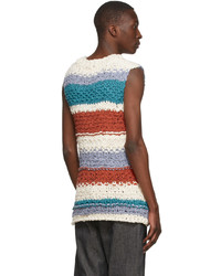 The Elder Statesman Multicolor Organic Cotton Vest